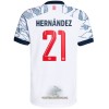 Officiële Voetbalshirt FC Bayern München Lucas Hernandez 21 Derde 2021-22 - Heren